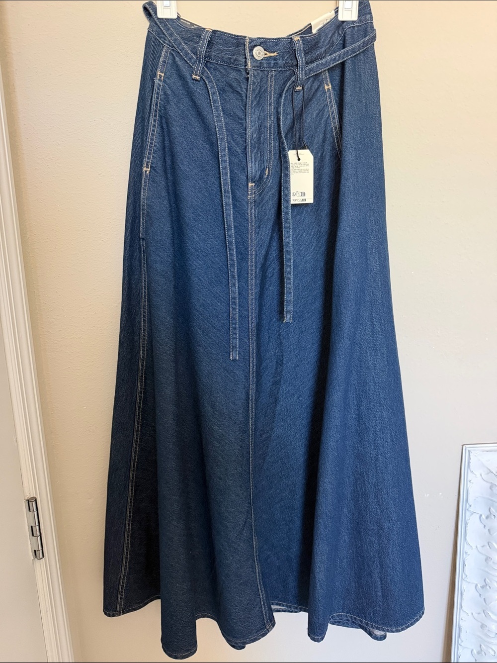 NWT Levi's denim a-line skirt/ western
